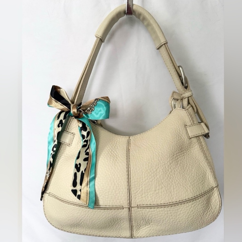 Cole Haan Village Soft Leather Hobo Shoulder Bag  and Bag Scarf